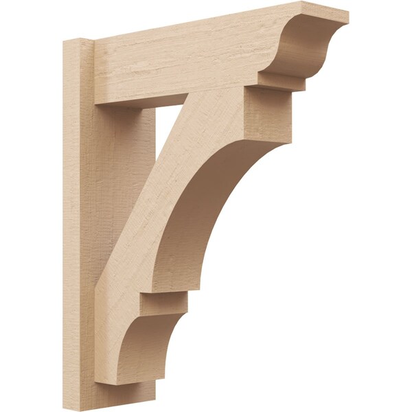 Ekena Millwork 5 1/2-in W x 16-in D x 20-in H Balboa Trad Rough Cedar Woodgrain TimberThane Outlooker, Primed Tan OUTUR055X16X20BOA04RCPR - main